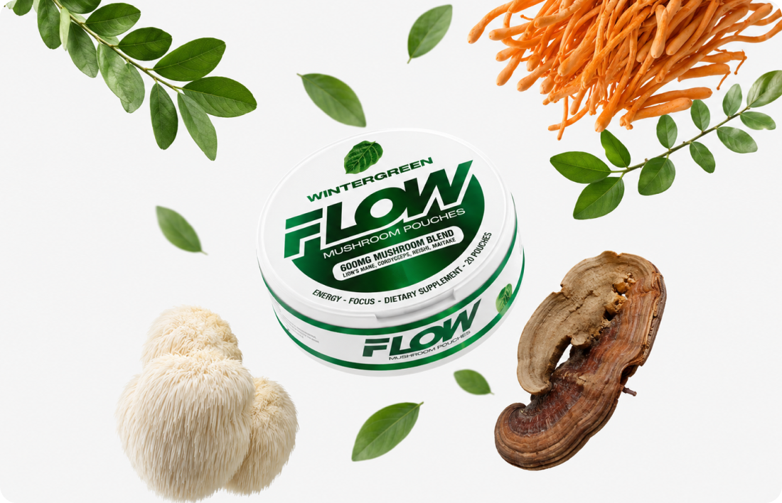 Flow Mushroom Pouches 100% Natural Ingredients