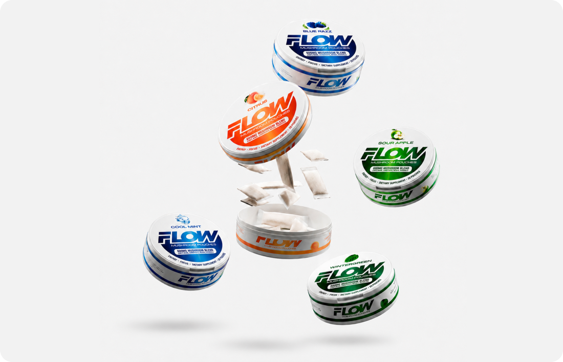 Variety Pack of Flow Mushroom pouches